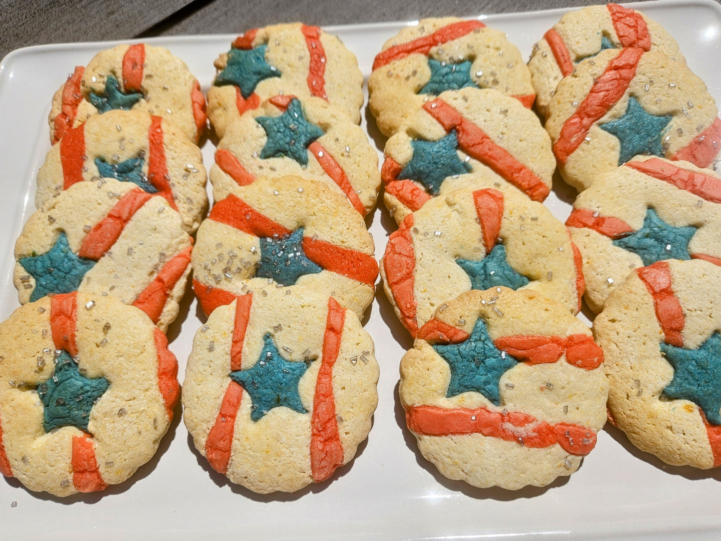 Star Spanglled Butter Cookies 🇺🇸
