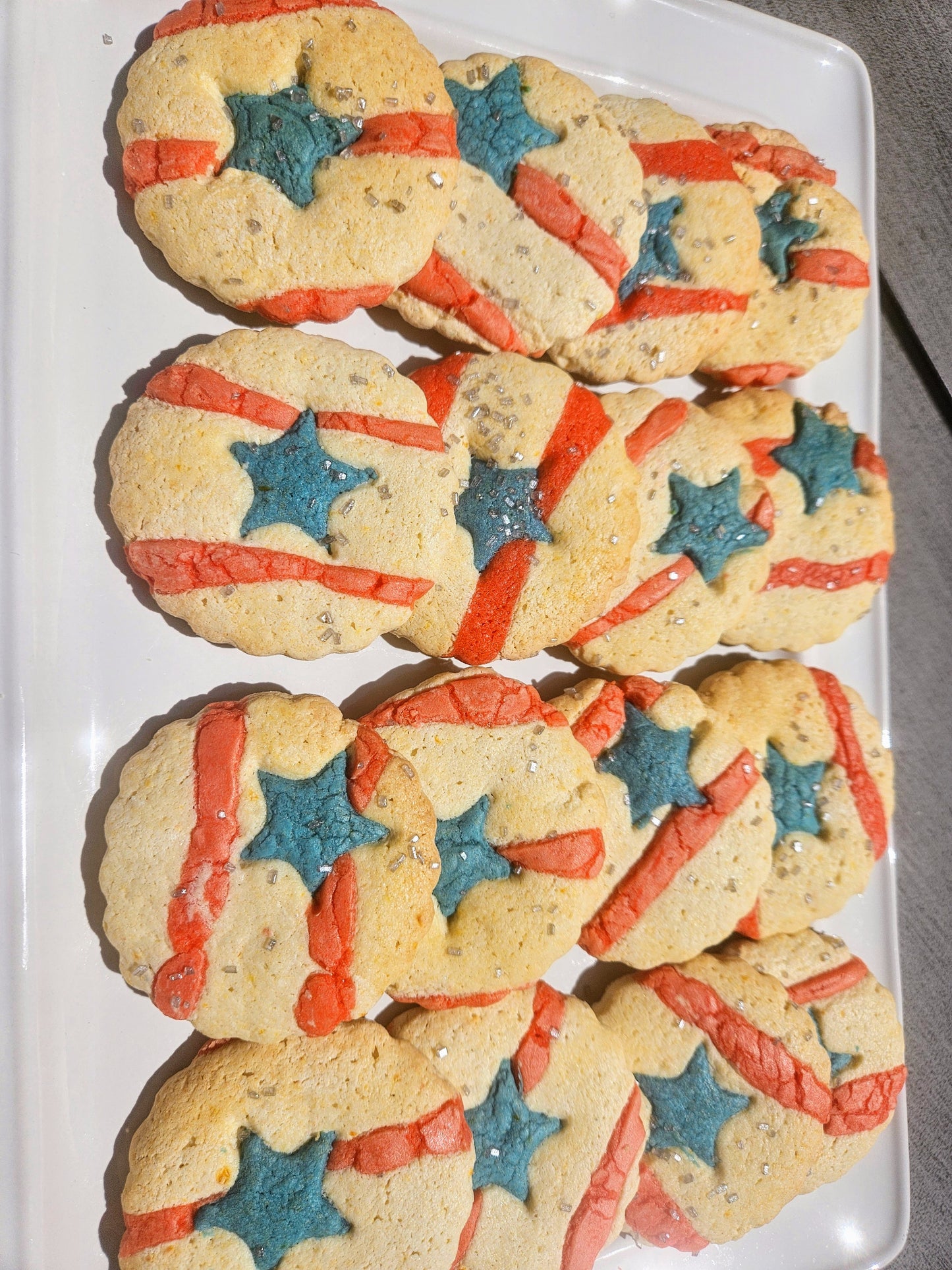 Star Spanglled Butter Cookies 🇺🇸